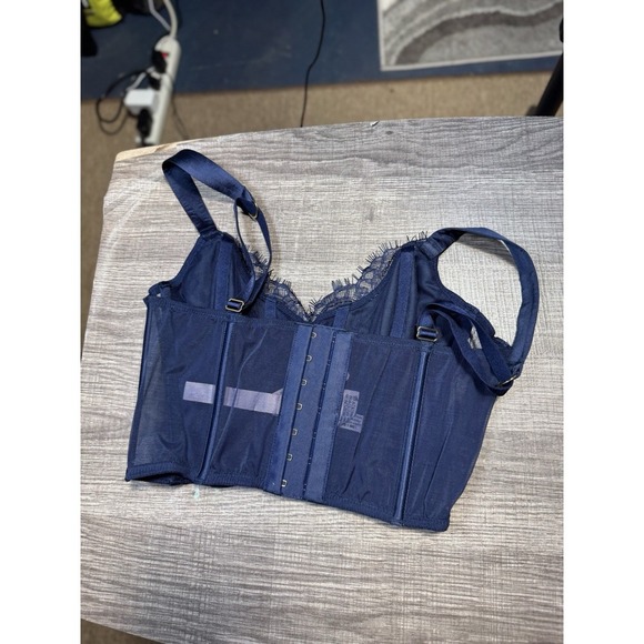 Victoria's Secret Dream Angels Bejeweled Embroidered Corset Boned Bra Top Xs NWT - Picture 4 of 7